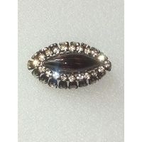 Лаконичная стильная брошь Чехословакия Винтаж