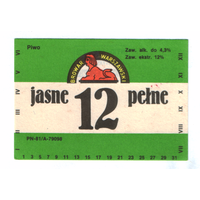 Этикетка пива Pelne Польша П741