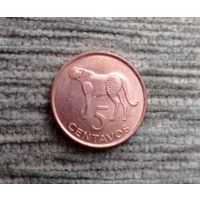 Werty71 Мозамбик 5 сентаво 2006 Гепард кошка кот
