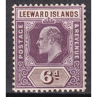 15.BrK. Великобритания. Колонии. Подветренные острова. Эдуард VII. Стандарт. 6P. 1905 г. Mi.#34.