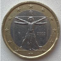 Италия 1 евро 2002 г.