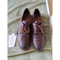 Туфли женские Lasocki лоферы кожаные 37 р тёмно-коричневый натуральная кожа полуботинки