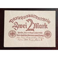 1922 год Германия 2 марки
