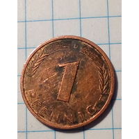 1 пфенниг Германия 1990 D