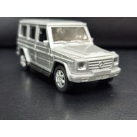 Коллекционная модель Mercedes-Benz G-Класс. Welly. Масштаб 1:32. Серебристый. С 1 рубля! Без мин. цены!