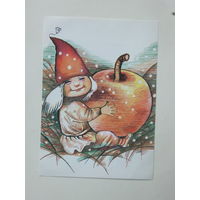 Раудсепп новогодняя открытка 1989    10х15  см