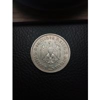 5 марок 1935 (А). Хорошие. Серебро 0,900. С рубля,без мц!