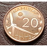 Намибия 20 центов, 2025    ( 1-1-10 )