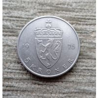 Werty71 Норвегия 5 крон 1975 Дата сбоку