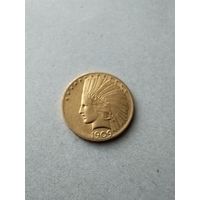 10 долларов США, 1909 г.