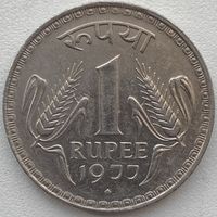 Индия 1 рупия 1977 г. Бомбей