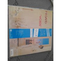 F.R.DAVID  " WORDS"  1982 LP JAPAN, obi, CARRERE P11311- NM/NM