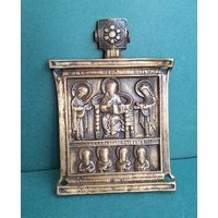 Средник "Спас на троне с избранными святыми", 9х6,3 см.