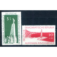 ГДР - 1957г. - Национальные мемориалы - 2 марки - полная серия, MNH [Mi 566-567]. #1-GG-12-A-2