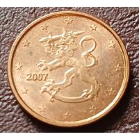 Финляндия 1 евроцент, 2007     ( 2-2-2 )