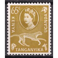 260.BrK. Великобритания. Колонии. Кения, Уганда и Танганьика. Флора, фауна и пейзажи. Елизавета II. 1960 г. 65c. Mi.#116.