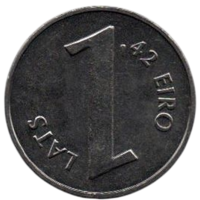 Латвийская Республика. Латвия /ІІ Республика/. 1 лат 2013. Паритет валют.