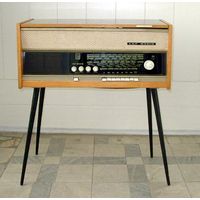 СССР: ножки для радио, радиолы, телевизора, столика (44,5 см, чёрный пластик, резьба М8)