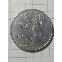 100 лир Италия 1977 год