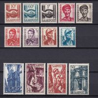 3.DS. Саар. Французский протекторат. Восстановление Саара. 1948 г. Полная серия. Mi.##239-251. MNH.