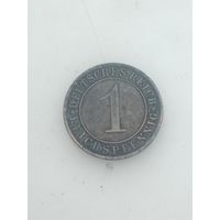 Германия 1 пфенниг  1934 года . A