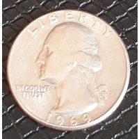 Квотер (25 центов) 1969 D США МД