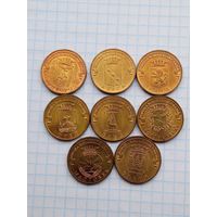 10 рублей 2011 Города воинской славы , 8 монеты .