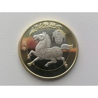 Китай 10 год лошади чек блеск с рубля