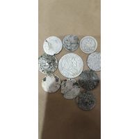 Лот из 10 монет с рубля.