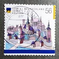 Марка Германия 2002 год 1000 лет городу Баутцен
