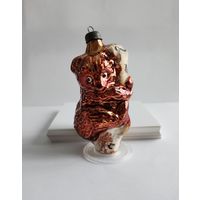 Елочная игрушка Мишка на березе
