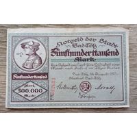 Werty71 Германия 500000 марок 1923 банкнота Бад Тёльц Бавария Гроссгельд