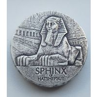 Серебряная монета Чада ''Сфинкс Хатшепсут'' 155гр (5 oz)
