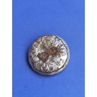 Пуговица царская , посеребренная с орлом. Как есть.  (15)