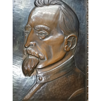 Картина тиснение из меди Феликс Дзержинский СССР