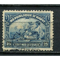 Гаити - 1920 - Аллегория. 25С - (есть тонкое место) - [Mi.244] - 1 марка. Гашеная.  (Лот 4JM)-TG2P22