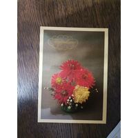 Открытка СССР  Поздравляю 1983 чистая