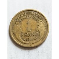 Франция 1 франк 1941