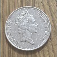 10 Пенсов Великобритания 1992 г.