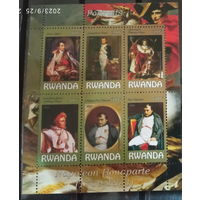 Серия блоков ДЕВУШКИ ИСКУССТВО КАРТИНЫ НЮ MNH