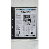 Leuchtturm S4 Grand Листы для банкнот двухсторонние на 4 (8 ячеек)! Целая пачка 5 шт! Германия, Лёйхтурм, Leuchtturm! ВОЗМОЖЕН ОБМЕН!