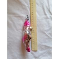 Ёлочная игрушка ПОПУГАЙ СССР 0061