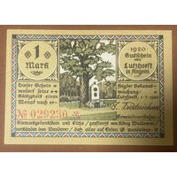 Нотгельд 1 марка 1920 год.  Ангельн. Веймарская республика