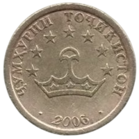 Республика Таджикистан. 20 дирамов ( дирам ) 2006.