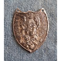 Нагрудный знак, Ринграф Дева Мария с младенцем и коронованным орлом. Польша.