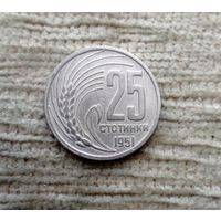 Werty71 Болгария 25 стотинок 1951 Редкая