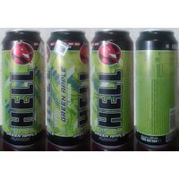 Банка от энергетика HELL со вкусом Зеленое яблоко 2025.05.19 500мл (GR(RU-500мл(mle (язычок сорван (moz77