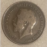 Монета Великобритания 1 пенни 1918 года. Георг V