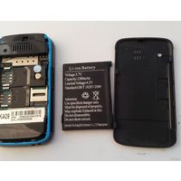 МИНИ Телефон КА-09. На 2 сим карты. С зарядным устройством. Трещина на экране.