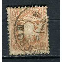 Германские земли - Независимое Королевство Бавария - 1870 - Герб 6Kr - [Mi.24y] - 1 марка. Гашеная.  (Лот 52HE)-T41P6